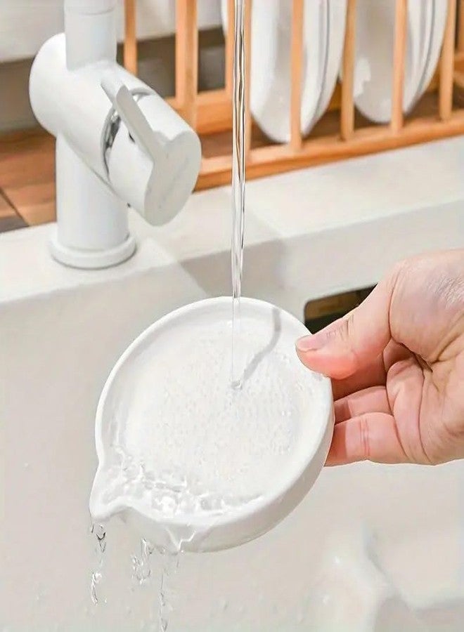 FEBLICH Ceramic Garlic Grater Plate with Brush Manual Crusher Grinder Tool for Ginger, Garlic, Turmeric, Nutmeg, Fruits & Vegetables Durable, Easy to Clean, Non-Slip Kitchen Utensil (Medium) - Image 5